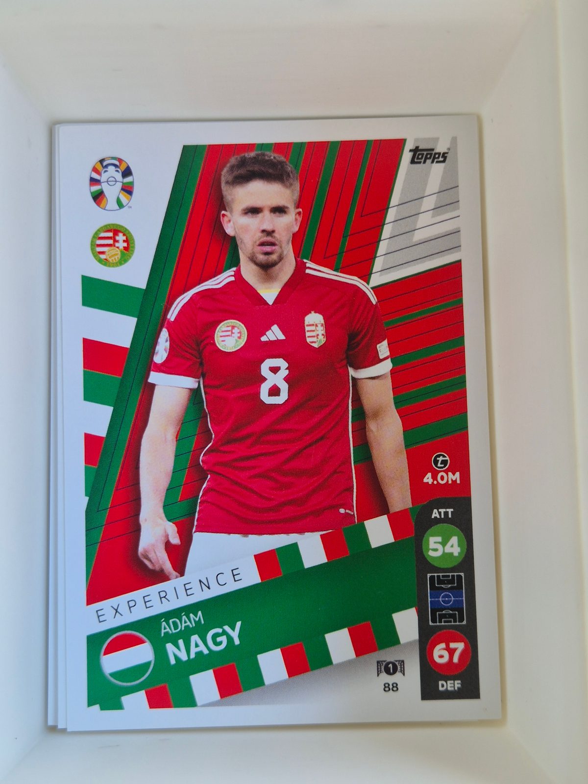 Ádám Nagy – Magyarország – Topps UEFA Euro 2024 Experience #88 Base