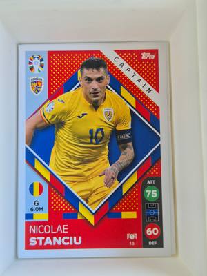 Nicolae Stanciu – Romania – Topps UEFA Euro 2024 Match Attax Captain – Román válogatott – Match Attax – 2024 gyűjtői kártya