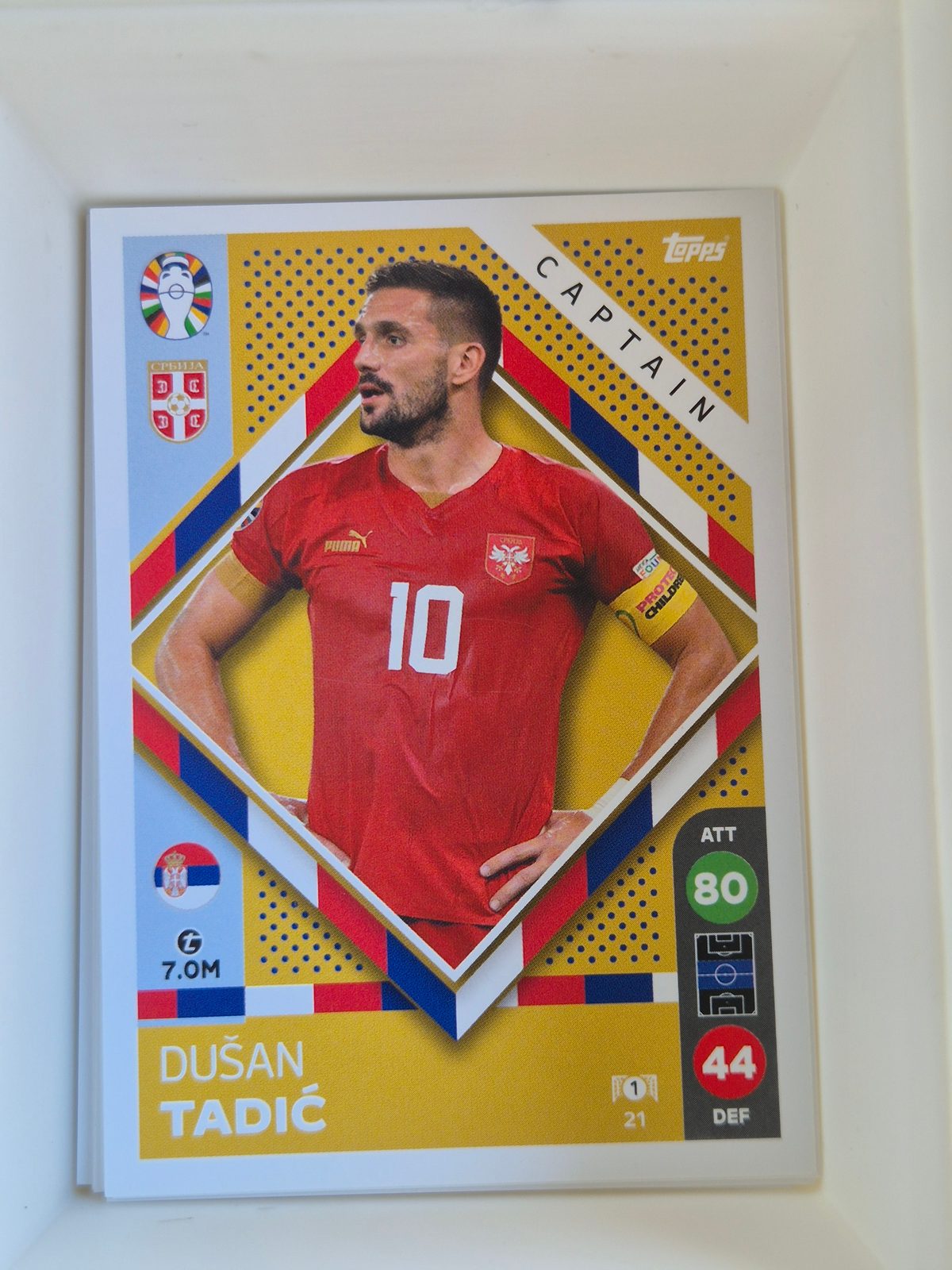 Dušan Tadić – Serbia – Topps UEFA EURO 2024 Official Sticker Collection #21