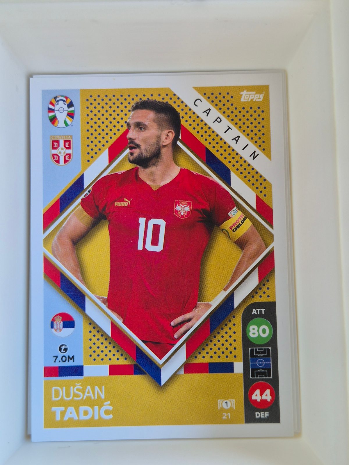 Dušan Tadić – Szerbia – Topps UEFA EURO 2024 Sticker Collection #1