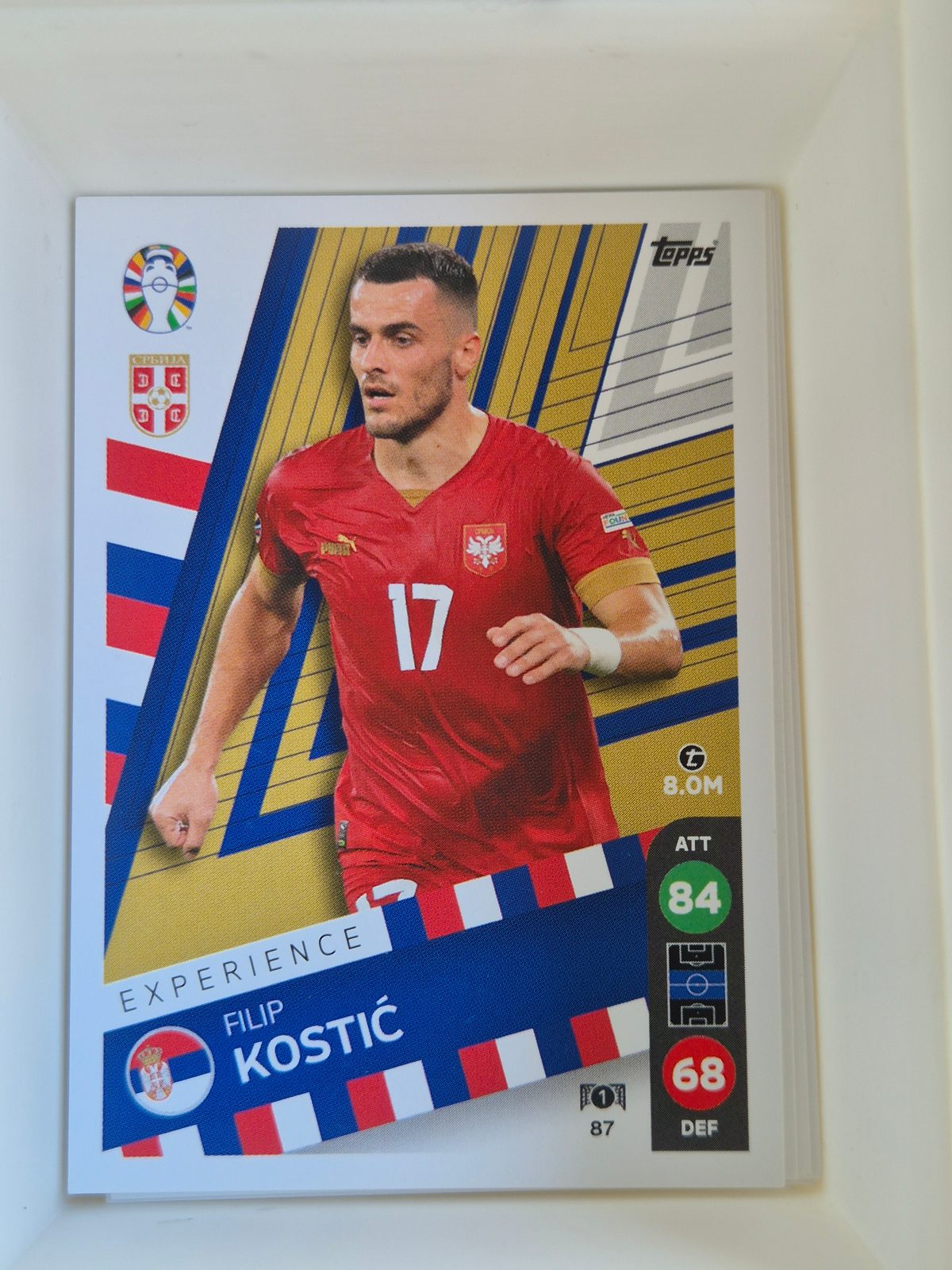 Filip Kostić – Szerbia – Topps UEFA EURO 2024 Sticker Collection #87