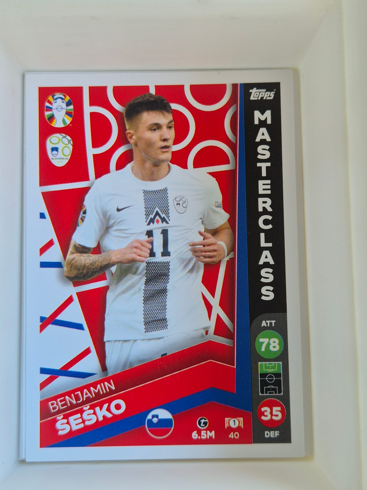 Benjamin Šeško – Slovenia – Topps Match Attax UEFA Euro 2024 Masterclass Base