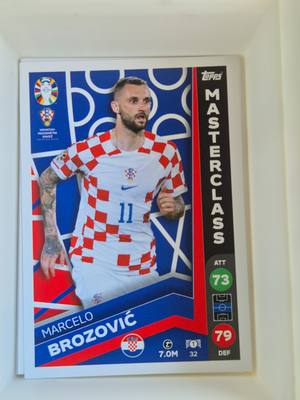 Marcelo Brozović – Horvátország – Topps UEFA Nations League 2022/23 Masterclass – Horvát válogatott – Masterclass – 2022/23 gyűjtői kártya