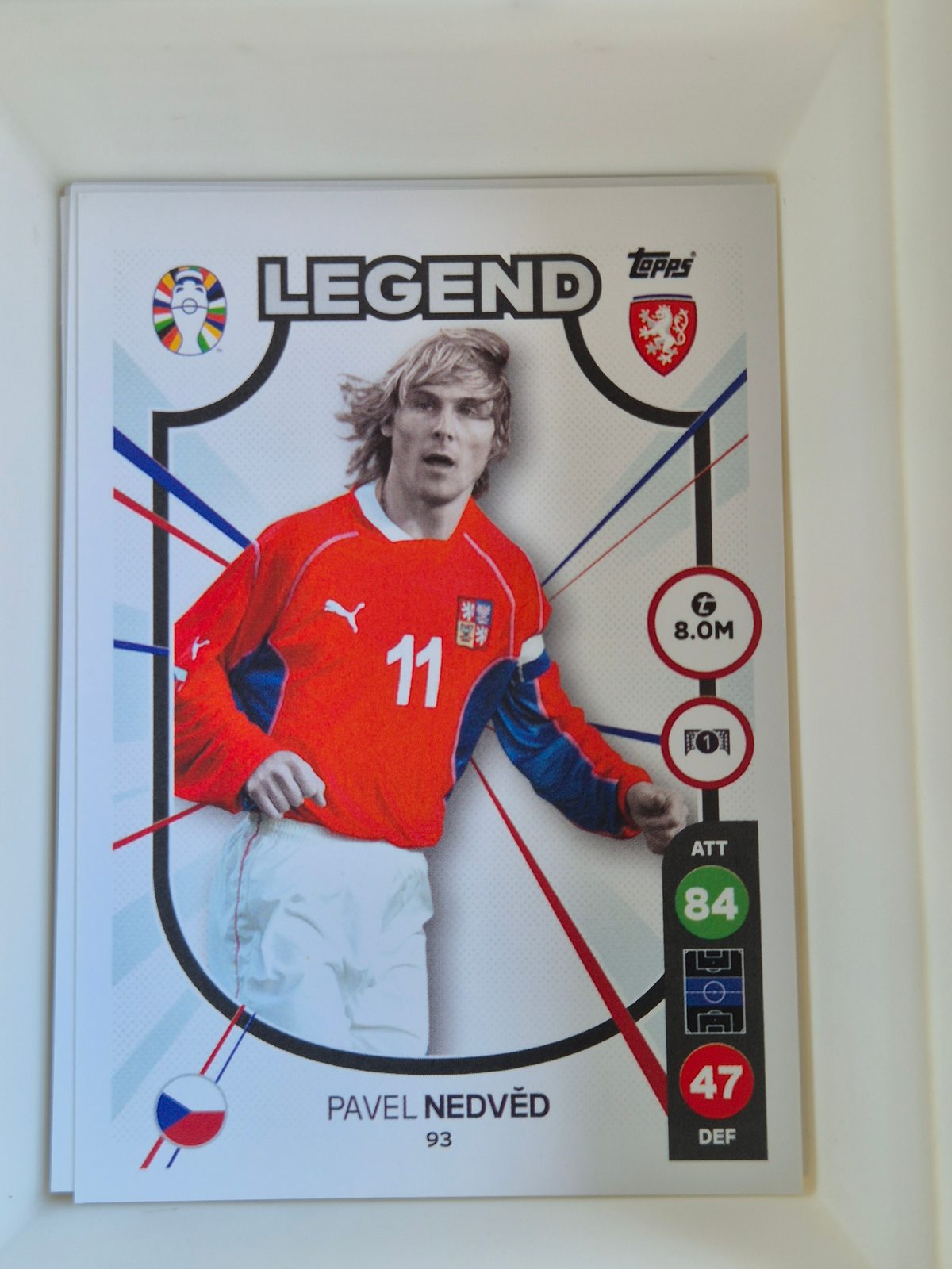 Pavel Nedvěd – Czech Republic – Topps UEFA Nations League Legend #93