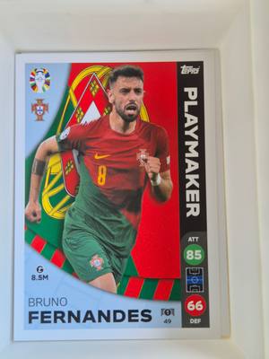 Bruno Fernandes – Portugal – Topps UEFA Euro 2024 Match Attax Playmaker #49 – Portugál válogatott – Match Attax – 2024 gyűjtői kártya