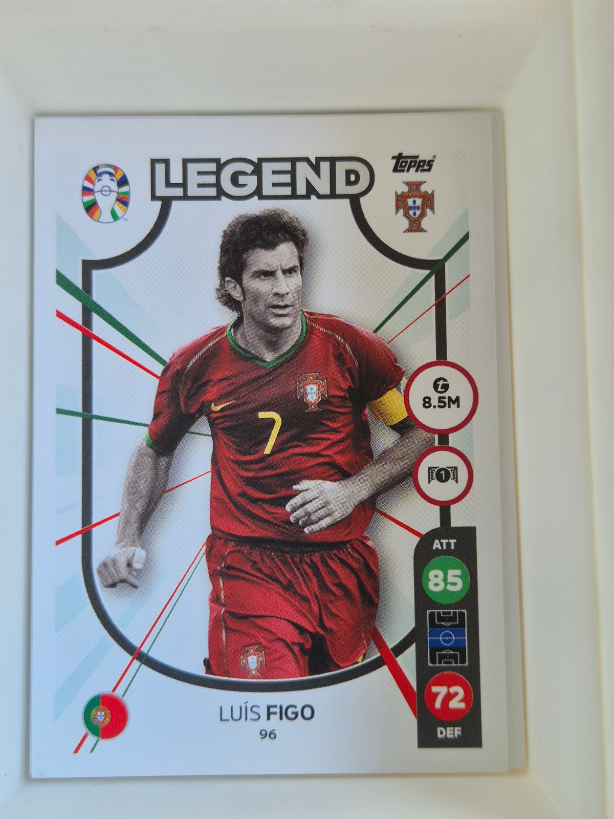 Luís Figo – Portugal – Topps Match Attax UEFA Champions League LEGEND #7