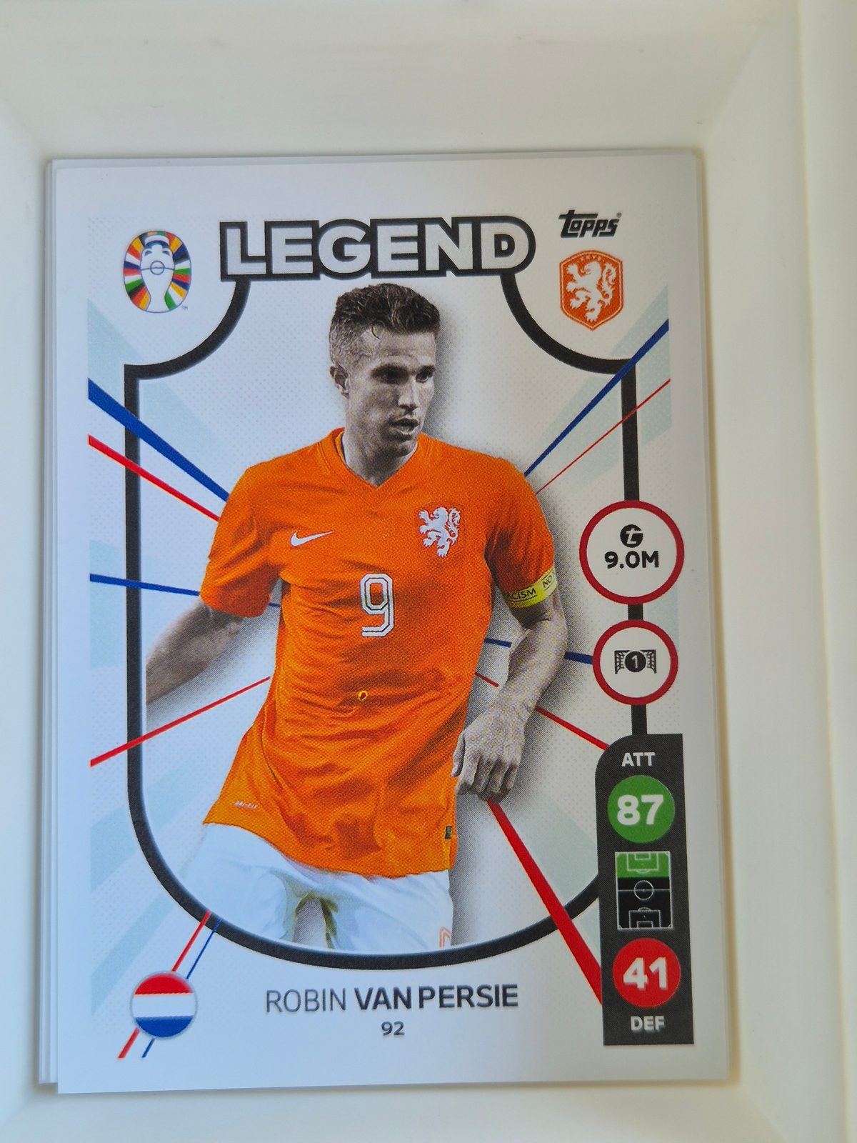 Robin van Persie – Netherlands – Topps UEFA EURO LEGENDS 2024 #92