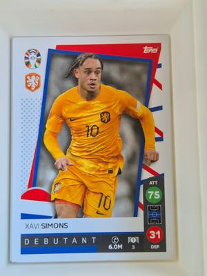 Xavi Simons – Netherlands – Topps UEFA EURO 2024 Sticker Collection #31 – Holland válogatott – Sticker Collection – 2024 gyűjtői kártya