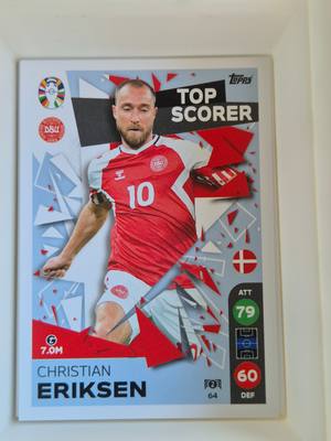 Christian Eriksen – Denmark – Topps Top Scorer – Dán válogatott – TOP SCORER gyűjtői kártya