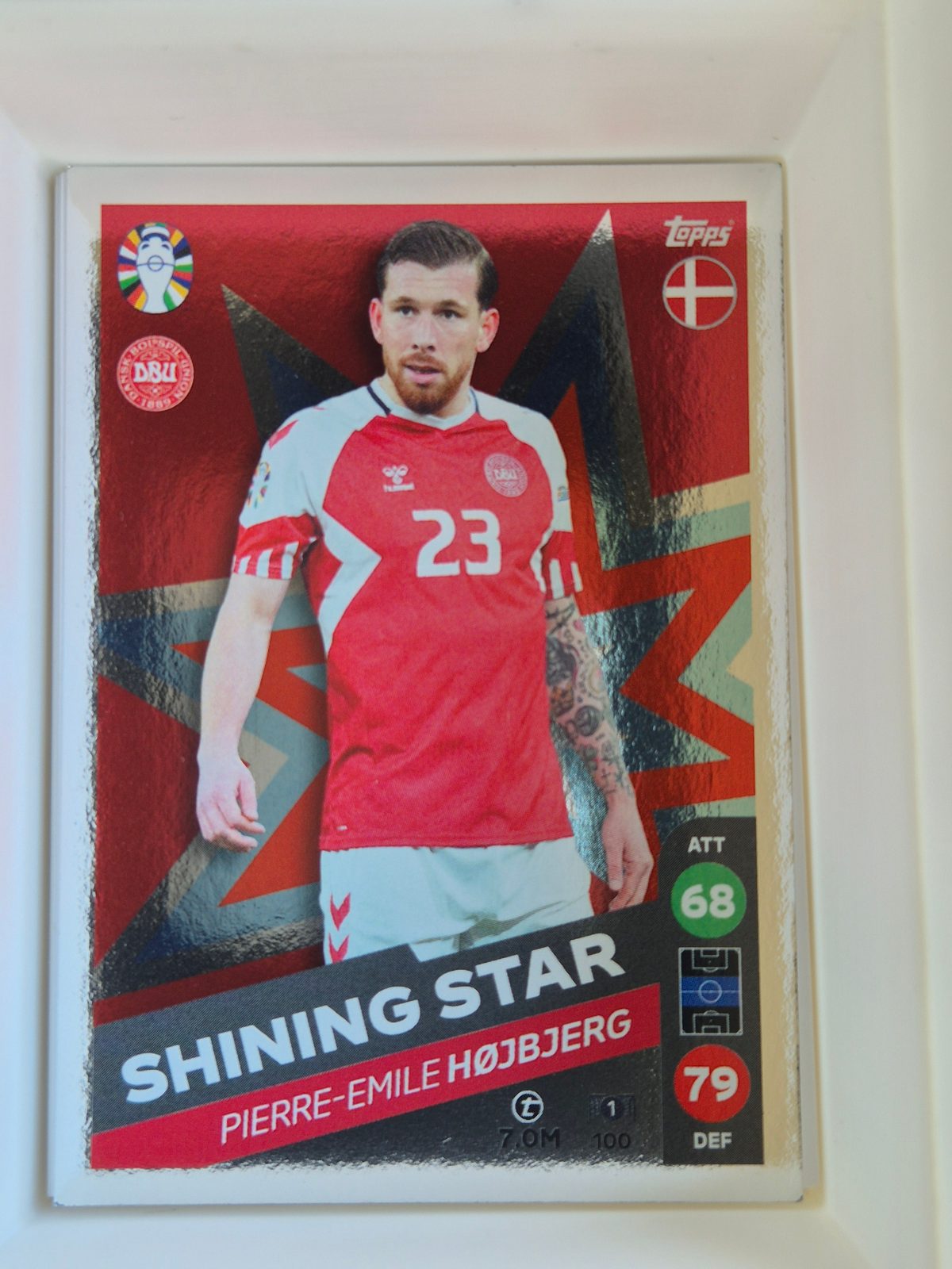 Pierre-Emile Højbjerg – Denmark – Topps UEFA EURO 2020 Official Sticker Collection #1