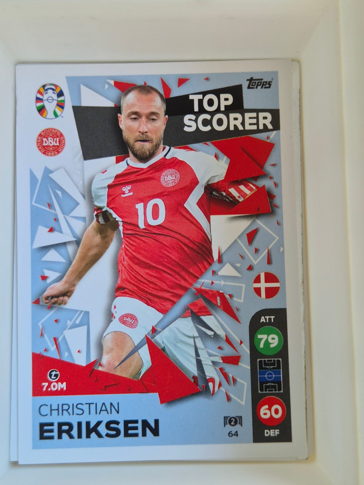 Christian Eriksen – Denmark – Topps UEFA Euro Top Scorer #64