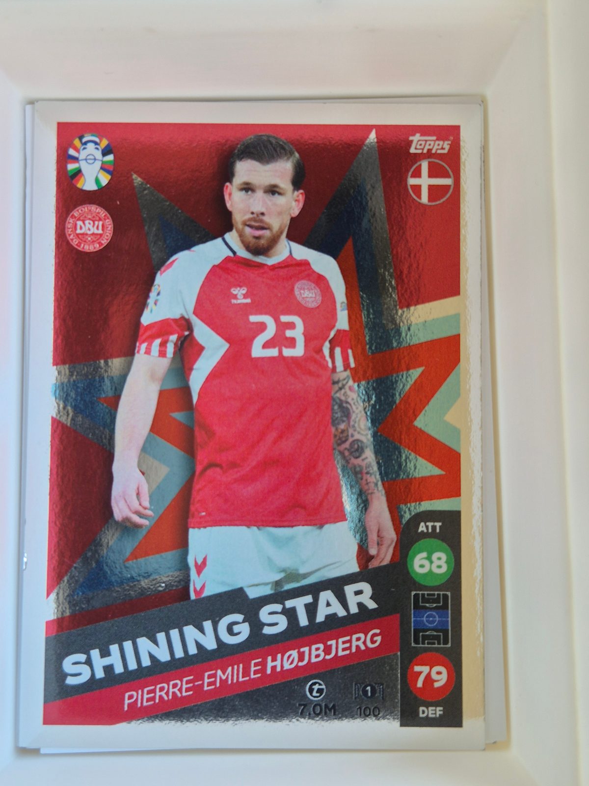 Pierre-Emile Højbjerg - Denmark - Topps Shining Star - UEFA Euro