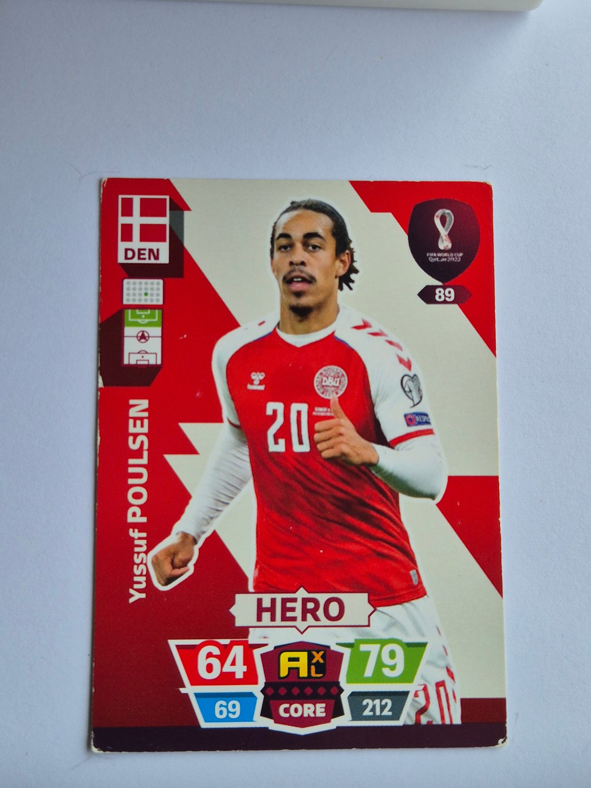 Yussuf Poulsen – Dánia – Panini FIFA World Cup Qatar 2022 Adrenalyn XL #89 Hero