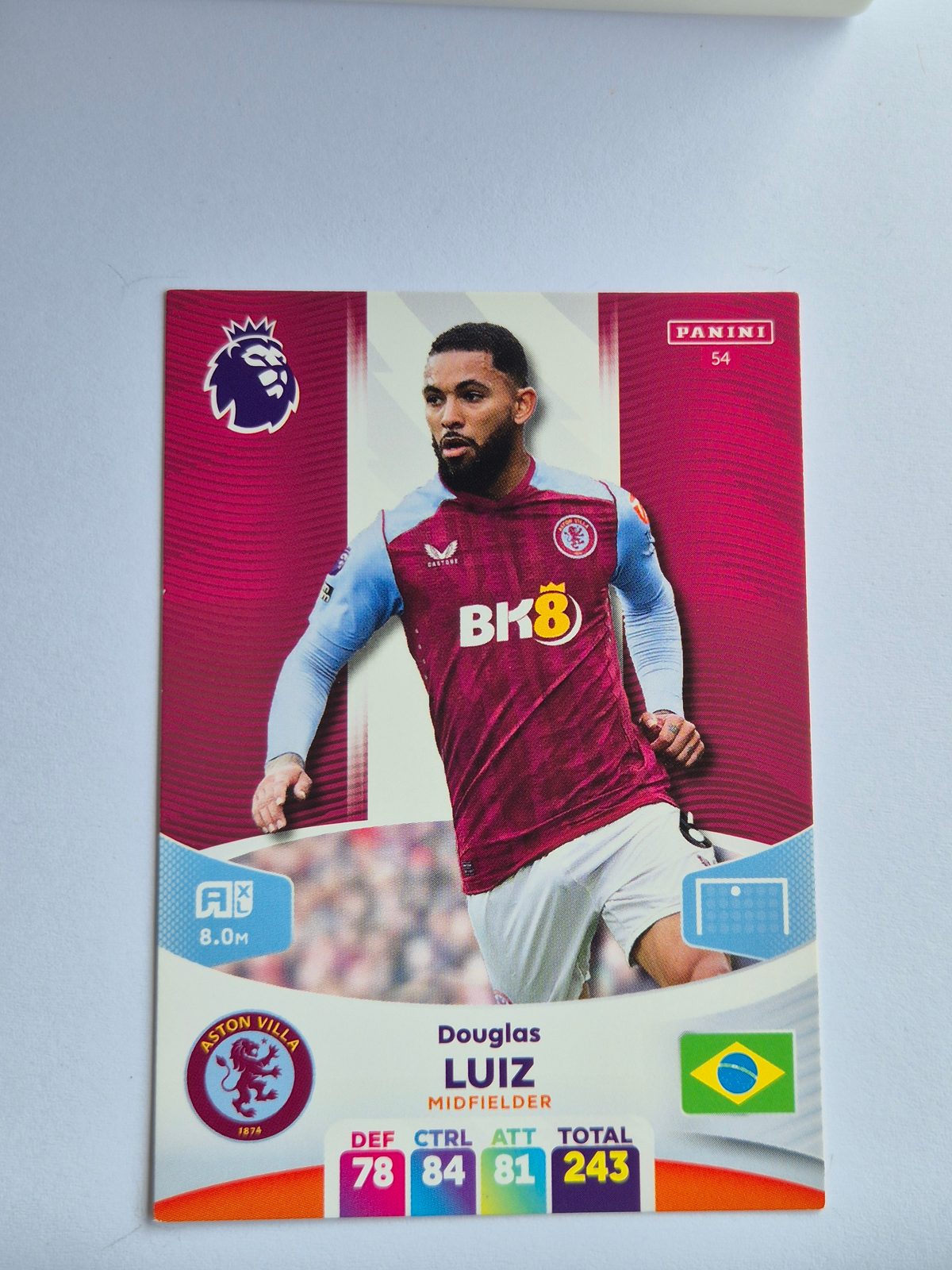 Douglas Luiz – Aston Villa – Panini Adrenalyn XL Premier League 2023/24 #54