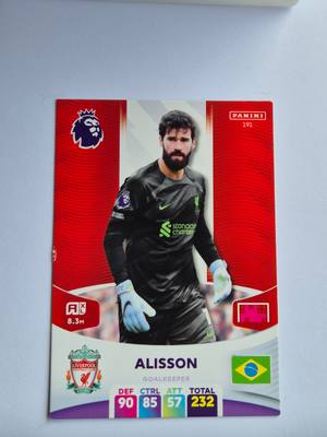 Alisson – Liverpool – Panini Adrenalyn XL Premier League 2023/24 #191 – Liverpool – Adrenalyn XL – 2023/24 gyűjtői kártya