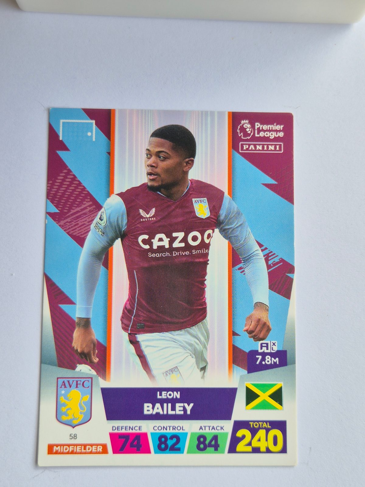 Leon Bailey – Aston Villa – Panini Premier League #58 Base