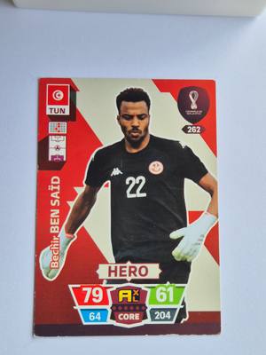 Bechir Ben Saïd – Tunézia – Panini FIFA World Cup Qatar 2022 Adrenalyn XL #262 Hero – Tunéziai válogatott – Adrenalyn XL – 2022/23 gyűjtői kártya