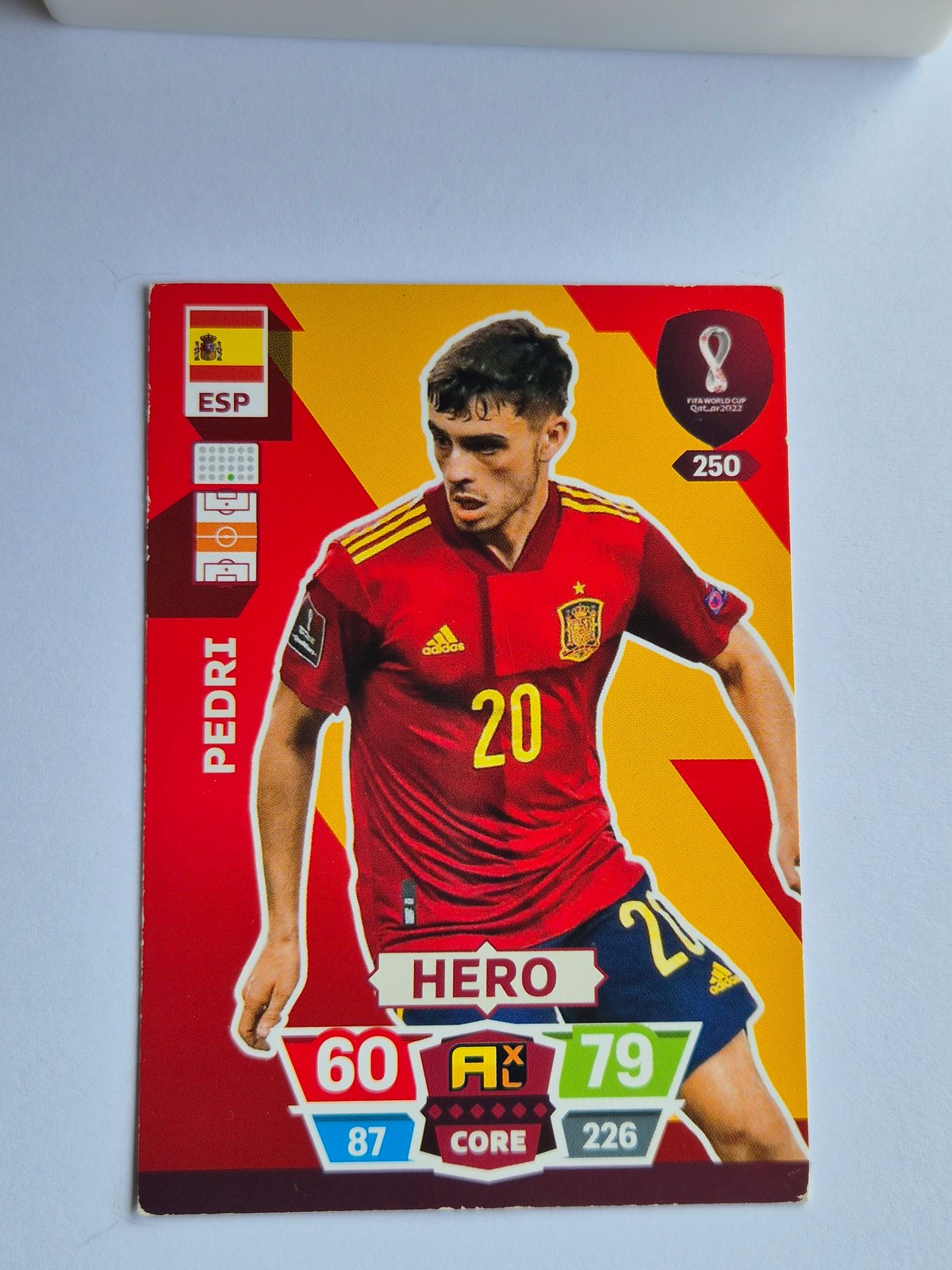 Pedri – Spain – Panini Match Attax FIFA World Cup Qatar 2022 #250 HERO