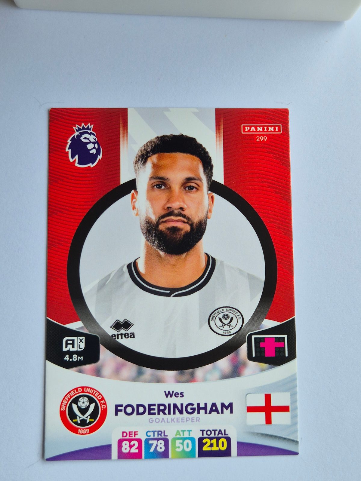Wes Foderingham – Sheffield United – Panini Premier League #299