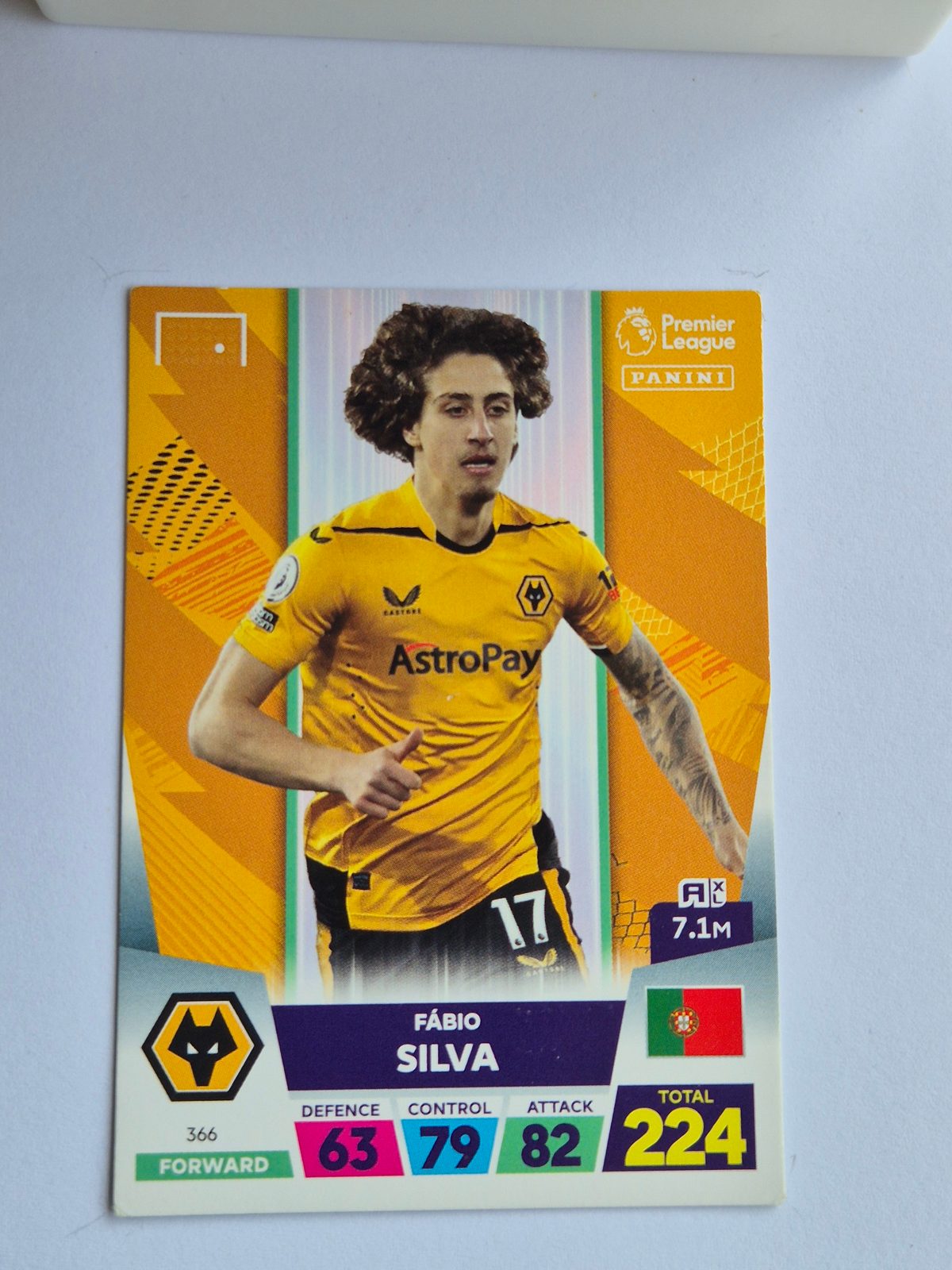 Fábio Silva – Wolves – Panini Premier League #366