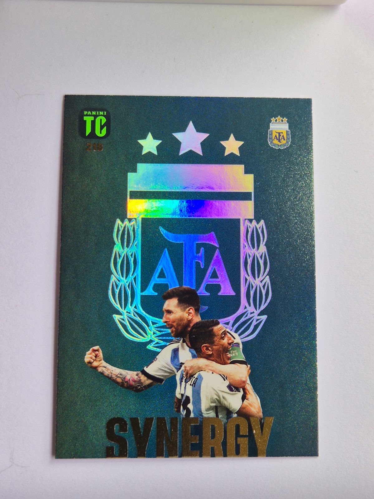 Lionel Messi Ángel Di María Argentina Panini Top Class TC 213