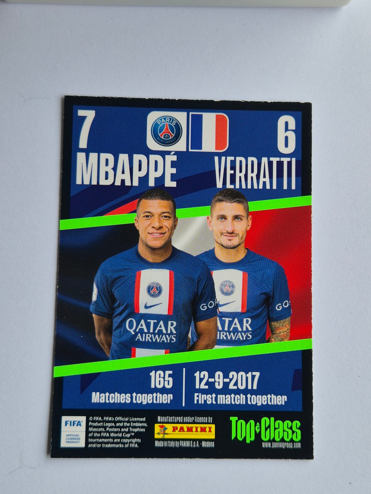 Kylian Mbappé - Paris Saint-Germain - Panini Top Class 2017 #289
