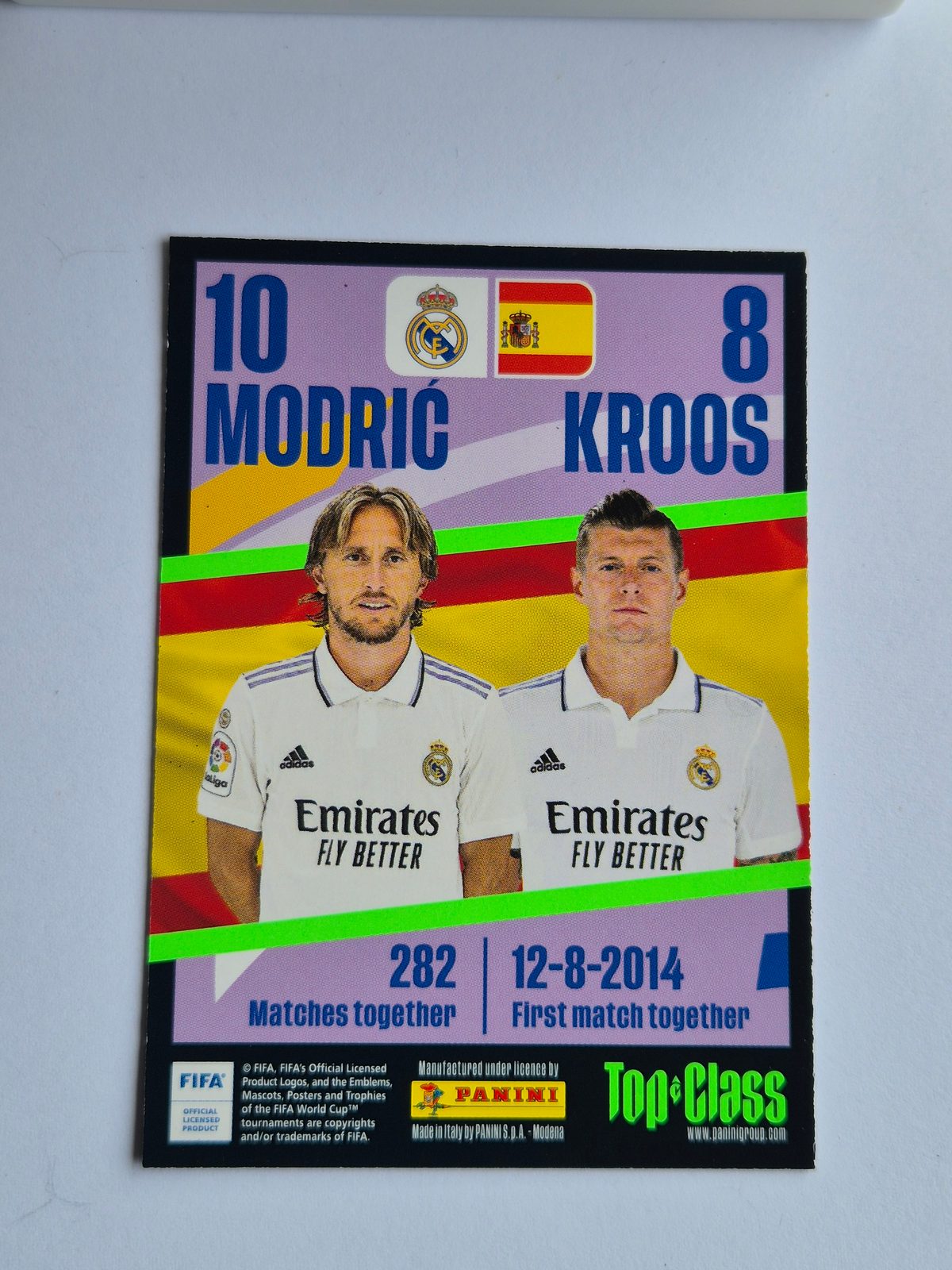 Luka Modrić & Toni Kroos – Real Madrid – Panini Top Class 2014 #228
