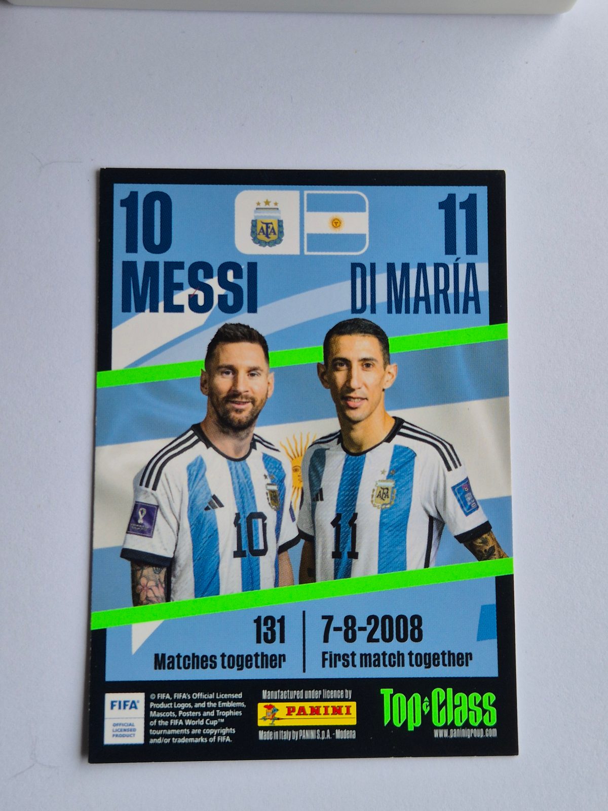 Lionel Messi & Ángel Di María Argentina Top Class 2008 #131