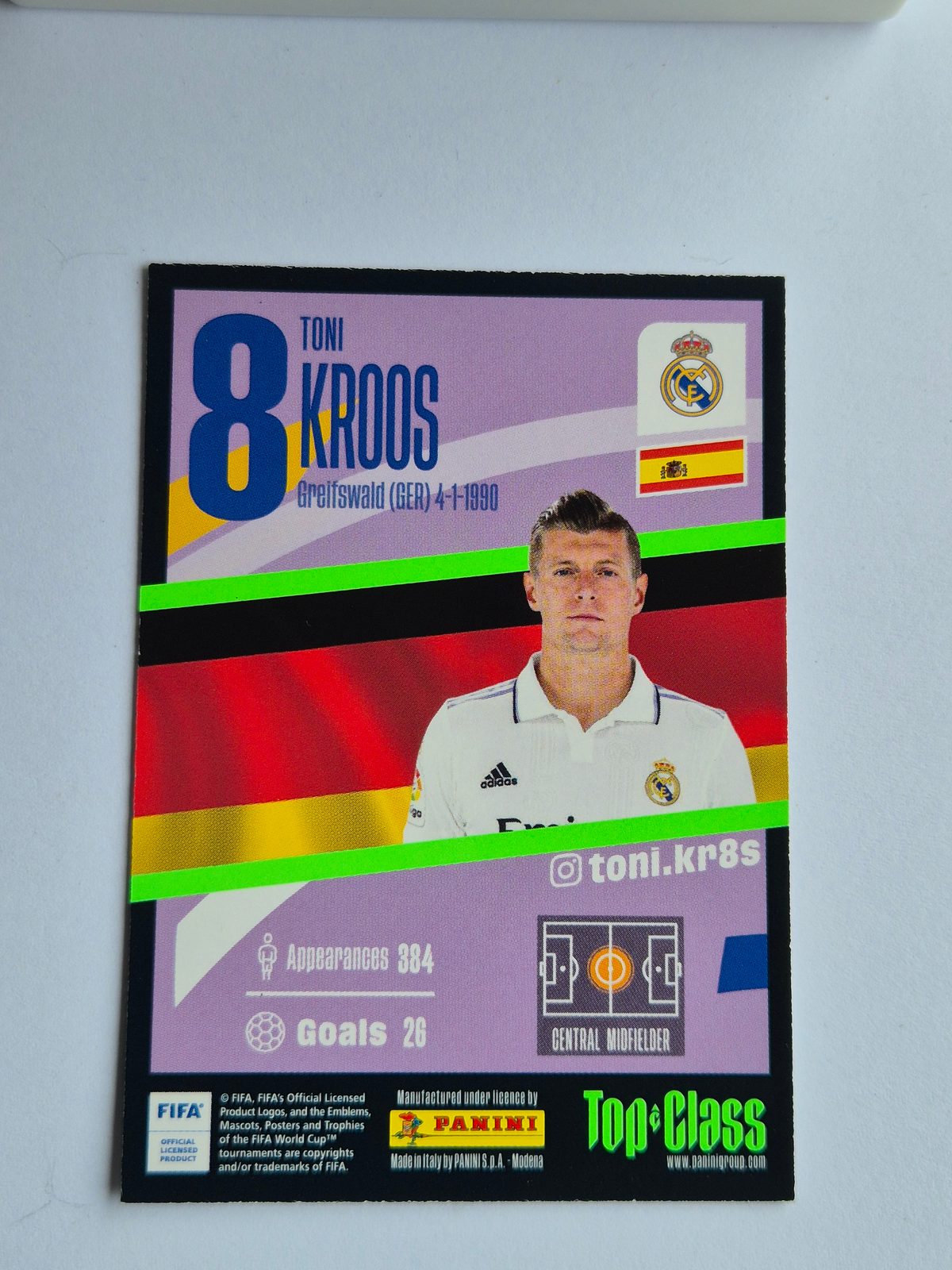 Toni Kroos - Real Madrid - Panini Top-Class 2023/24 Rainbow Master #212