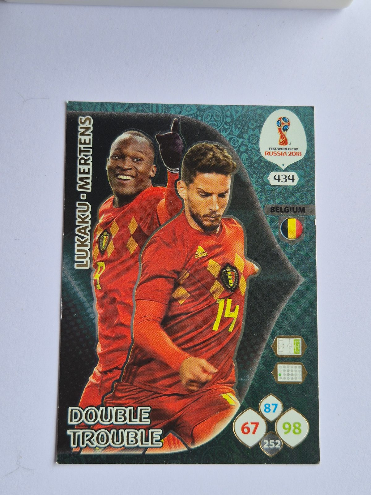 Romelu Lukaku & Dries Mertens – Belgium – Panini FIFA World Cup Russia 2018 #434 Double Trouble