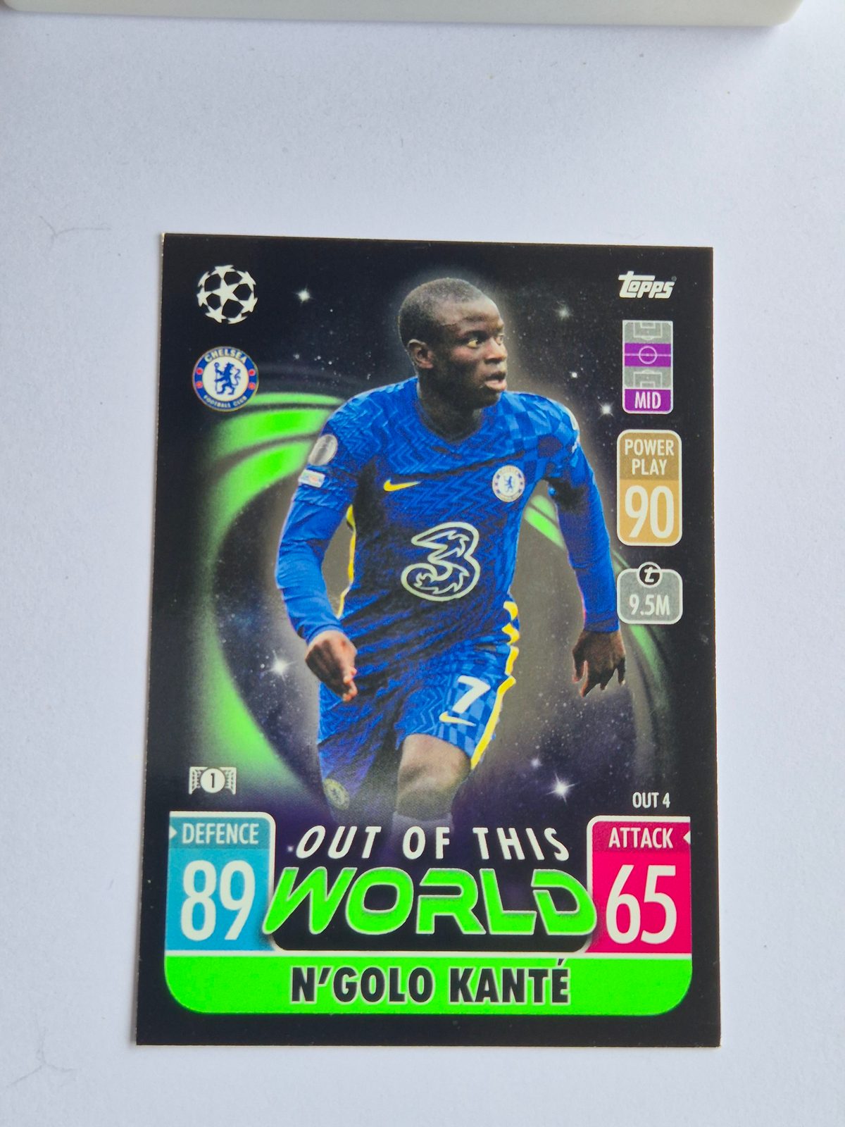 N'Golo Kanté – Chelsea – Topps Match Attax UEFA Champions League 2021/22 Out of This World #OUT 4