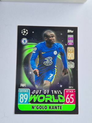 N'Golo Kanté – Chelsea – Topps Match Attax UEFA Champions League 2021/22 Out of This World #OUT 4 – Chelsea – Match Attax – 2021/22 gyűjtői kártya