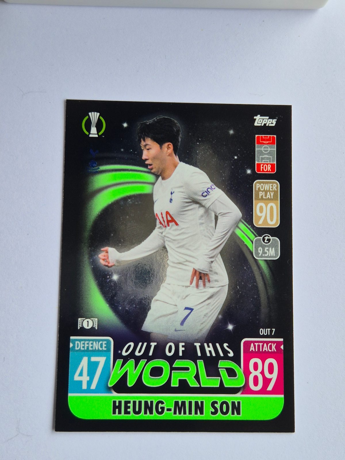Heung-Min Son – Tottenham Hotspur – Topps Match Attax UEFA Europa League Out of This World #OUT7
