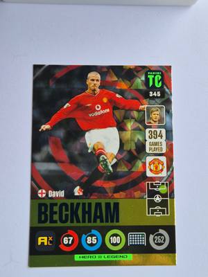 David Beckham – Manchester United – Panini TC 345 – Manchester United – TC gyűjtői kártya