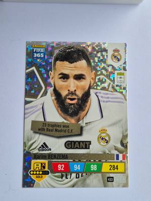 Karim Benzema – Real Madrid – Panini FIFA 365 Adrenalyn XL 2023/24 #433 Gold – Real Madrid – Adrenalyn XL – 2023/24 gyűjtői kártya
