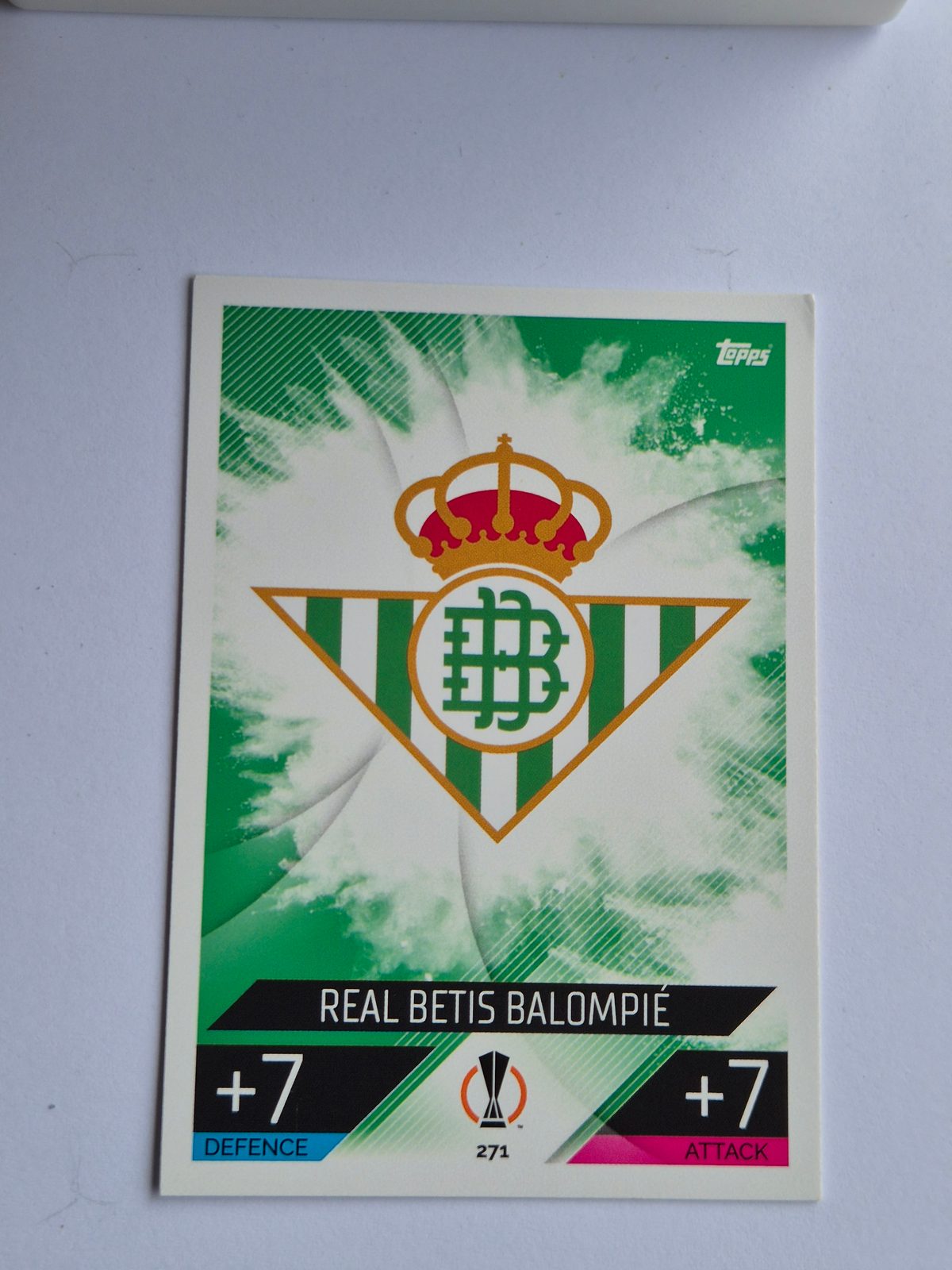 Real Betis Balompié – Topps Match Attax UEFA Europa League #271 Base