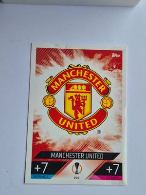 Manchester United – Topps Match Attax UEFA Europa League #100 Base – Manchester United – Match Attax gyűjtői kártya