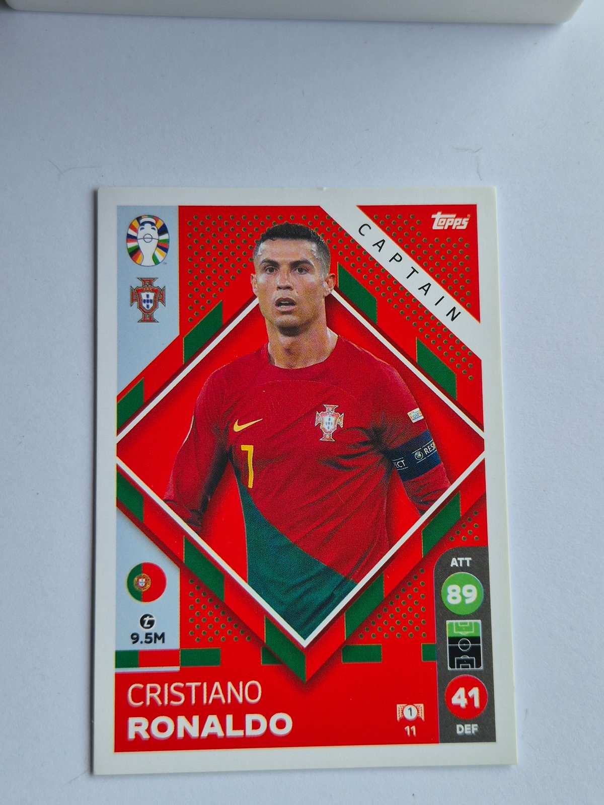Cristiano Ronaldo – Portugal – Topps UEFA EURO 2024 #1 Captain
