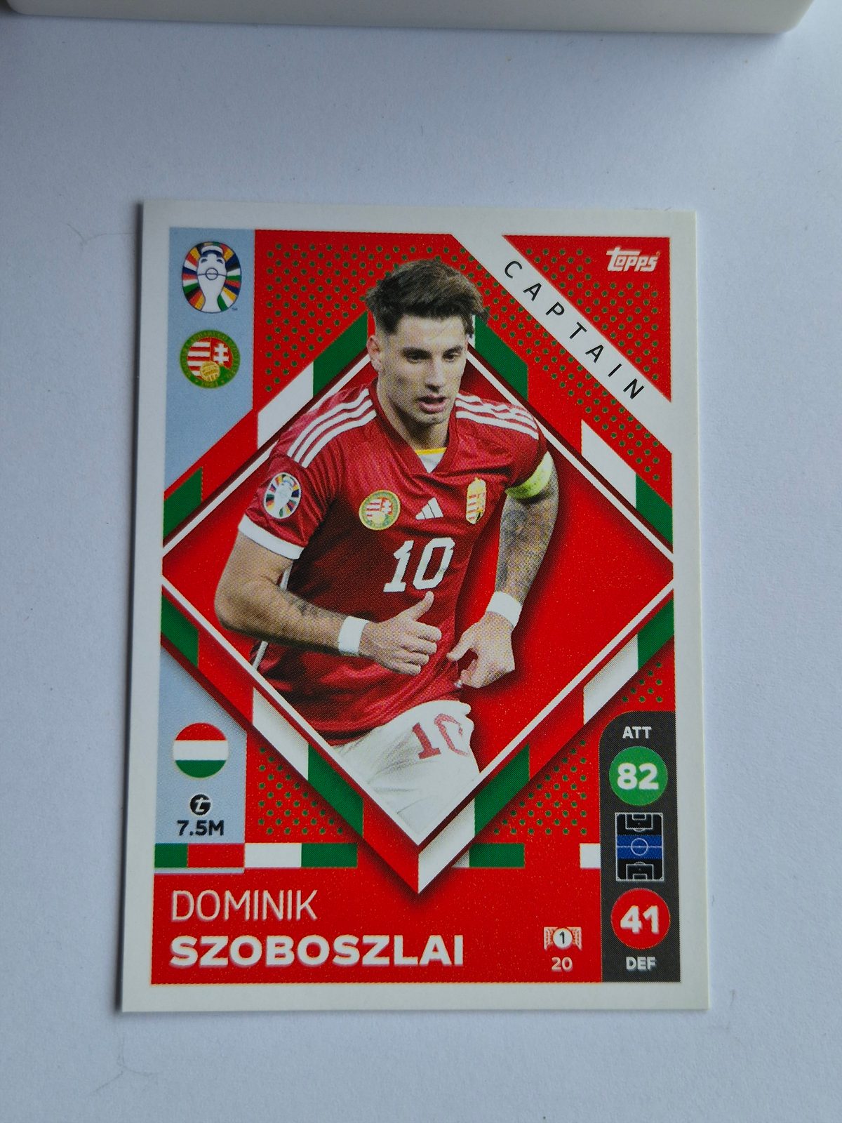 Dominik Szoboszlai – Hungary – Topps UEFA Euro 2024 Match Attax – Captain