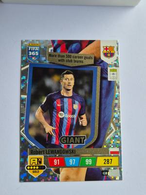Robert Lewandowski – FC Barcelona – Panini FIFA 365 Adrenalyn XL Giant Gold #438 – FC Barcelona – Giant gyűjtői kártya