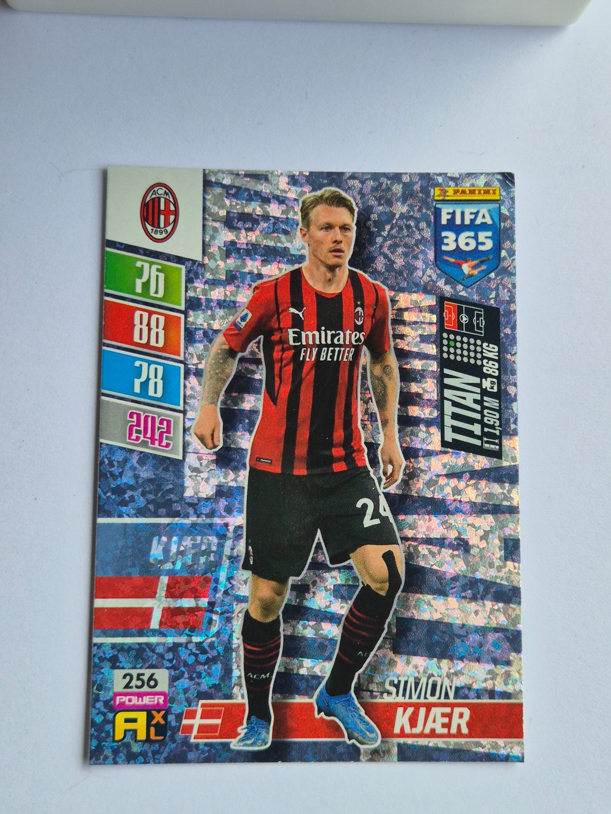 Simon Kjær – AC Milan – Panini FIFA 365 Titan #256 Foil